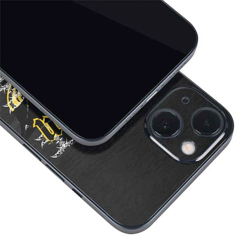 DC Comics Batman Dark Knight Logo Yellow & Black iPhone 14 Plus Skin
